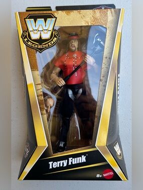 WWF/WWE Legends Terry Funk Chase Figure Red Shirt New Sealed